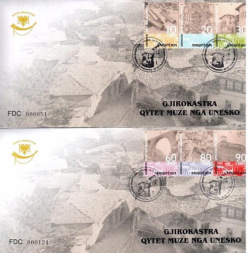 Albania 2006. GJIROKASTRA HERITAGE CITY BY UNESCO Museum TOWN. 2 Set FDC MNH