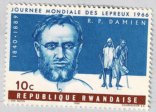 Rwanda Man blue 10 Unused (BP86811)