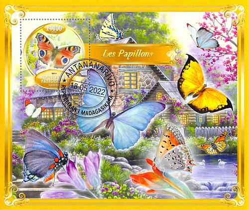 Madagascar 2022 Sheet Butterflies butterfly 1 value (TS0115)