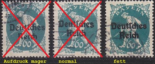 GERMANY REICH [1920] MiNr 0126 XI ( O/used ) [01] Plattenfehler