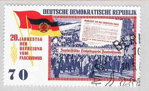 Germany DDR 768 Used Demonstrations About the Unification of KPD 1965 (BP83905)