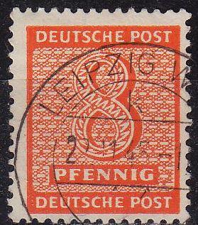 GERMANY Alliiert SBZ [West-Sachsen] MiNr 0129 X ( O/used )
