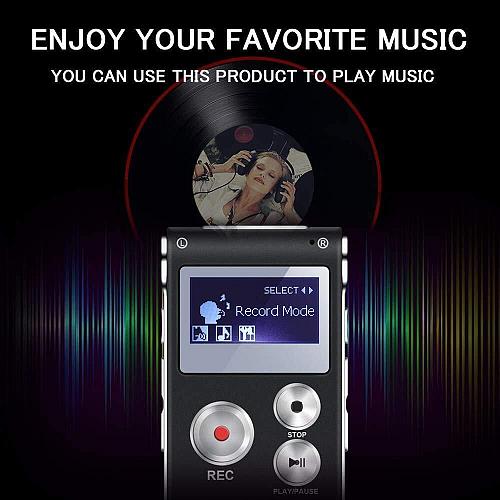 64GB Digital Voice Recorder Voice Activated Recorder for Lectures Meetings In...