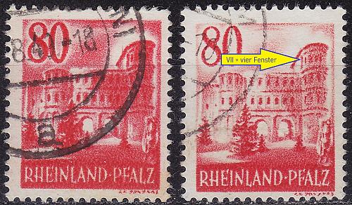 GERMANY Alliiert Franz. Zone [RheinlPfalz] MiNr 0040 y VI,VII ( O/used ) [01]