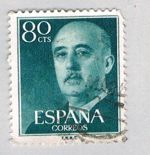 Spain General Franco green 80c (AP126824)