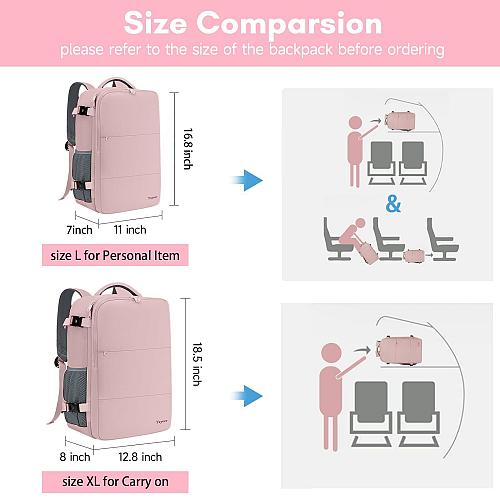 Taygeer Travel Backpack for Women Carry On Backpack with USB Charging Port & ...