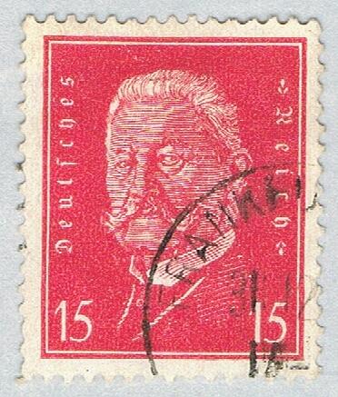 Germany 374 Used von Hindenburg 1928 (BP58314)