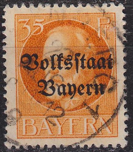 GERMANY Bayern Bavaria [1919] MiNr 0134 II A ( O/used )