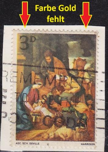 ENGLAND GREAT BRITAIN [1967] MiNr 0474 F I ( O/used ) [01] gold fehlt