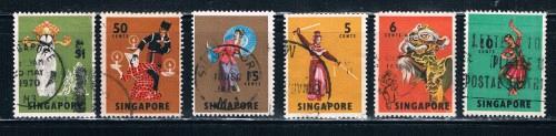 Singapore 86-89;93;95 Used Dancers CV 3.50 (S0240)