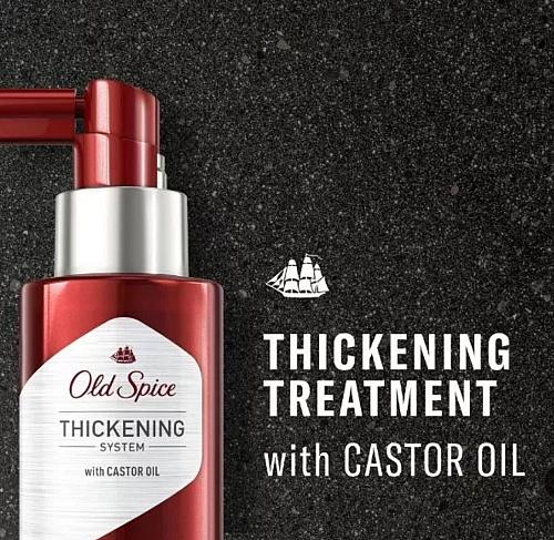 Old Spice Men's Castor Oil Thickening Hair Treatment, 3.7 Fl Oz