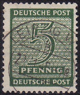 GERMANY Alliiert SBZ [West-Sachsen] MiNr 0128 X ( O/used )