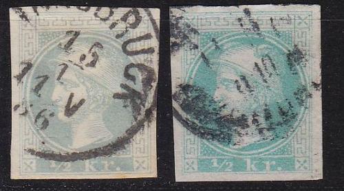 &Ouml;STERREICH AUSTRIA [1880] MiNr 0043 a,b ( O/used ) [01]