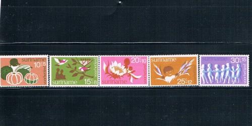 Surinam B211-215 Unused Cat Val 2.10 (S0023)