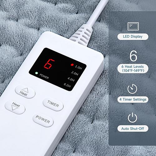 Heating Pad for Back Pain Relief ZUODUN Electric Heating Pads for Cramps with...
