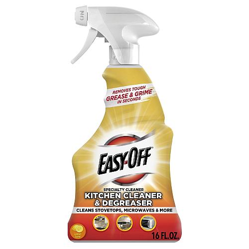 Easy-Off Specialty Kitchen Degreaser Cleaner Clear Lemon 16 Fl Oz