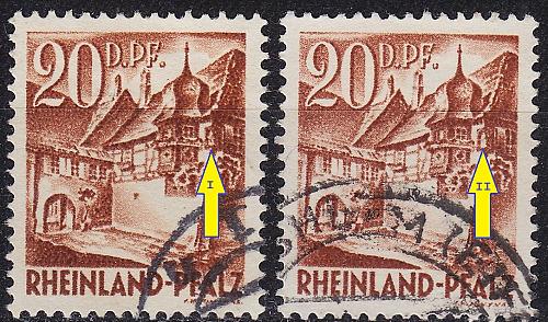 GERMANY Alliiert Franz. Zone [RheinlPfalz] MiNr 0023 y I,II ( O/used ) [01]