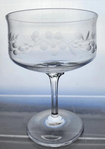 4 piece Lenox Cut glass Spring Forest tall sherbet Crystal Made in USA BRE7