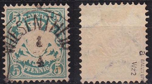 GERMANY Bayern Bavaria [1876] MiNr 0038 a ( O/used ) [01] gepr&uuml;ft