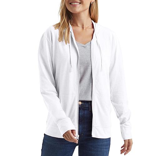 Hanes womens Slub Jersey fashion hoodies White XX-Large US