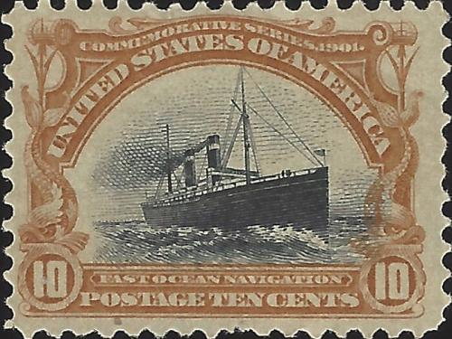 US Scott #299 Mint Hinged VF 10 Cent 1901 Pan-American Exposition Stamp CV 110