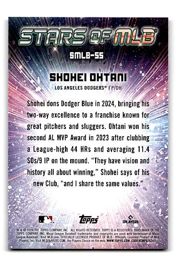 2024 Topps Stars of MLB Series 2#SMLB-55 Shohei Ohtani