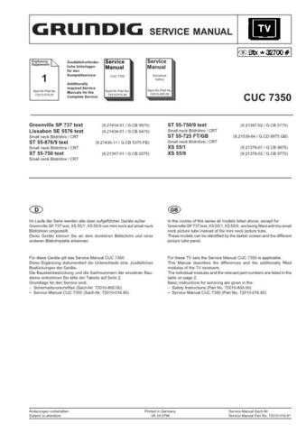 GRUNDIG CUC7350b SERVICE I by download #105625