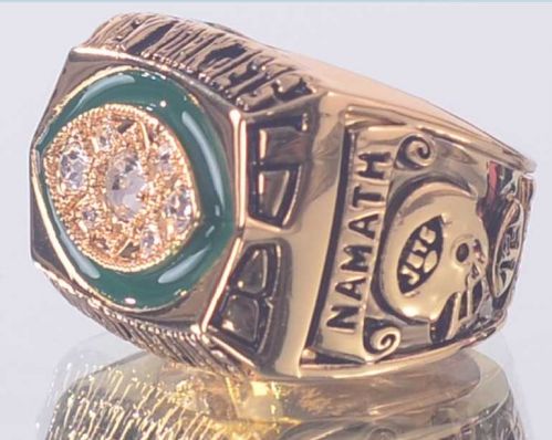 1968 NFL Super Bowl III New York Jets Super Bowl Championship Ring Size 11 US