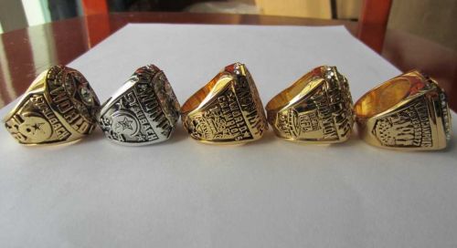 A Set NFL Dallas Cowboys VI XII XXVII XXVIII XXX Super Bowl Championship ring