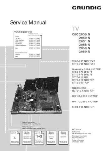 GRUNDIG CUC2080 SERVICE I by download #105610