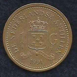 Netherlands 1 Gulden 1991 Coin