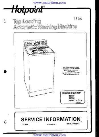 Hotpoint 9xxx Series Service by download Mauritron #328577