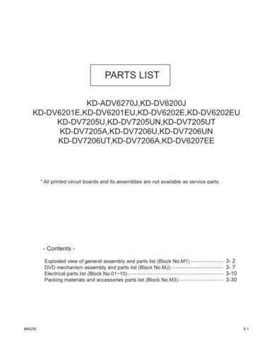 JVC KD-DV6200J_par Service Manual by download Mauritron #274915