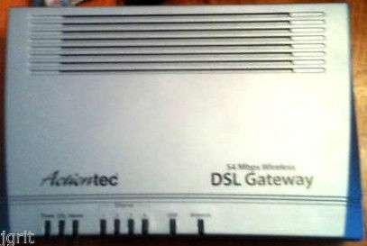 ActionTec GT704 Gateway DSL ethernet USB modem WIRELESS