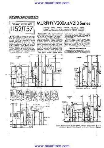 MURPHY. V200A. Service Data by download Mauritron #326246