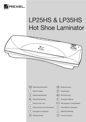 Nobo LP35HS Operating Guide by download Mauritron #328731