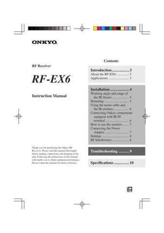 Onkyo RF-EX6 E Service Manual by download Mauritron #330897