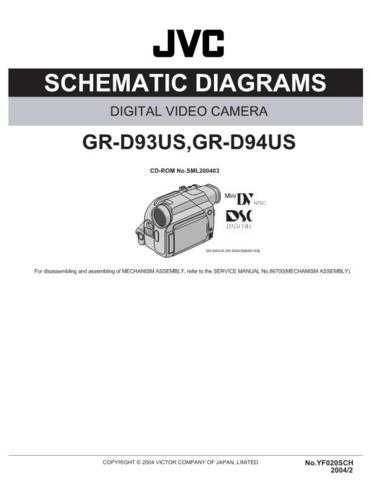 JVC GR-D93US SCH Service Manual by download Mauritron #279134