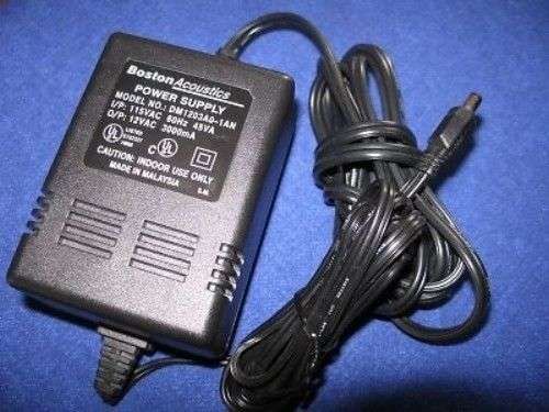 12v AC Genuine Boston Acoustics adapter cord DM1203A0 1AN power plug electric