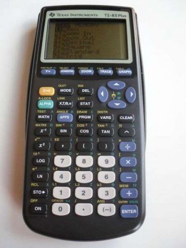 TEXAS INSTRUMENTS TI 83 PLUS GRAPHIC CALCULATOR TI83+ GRAPHING pocket electronic