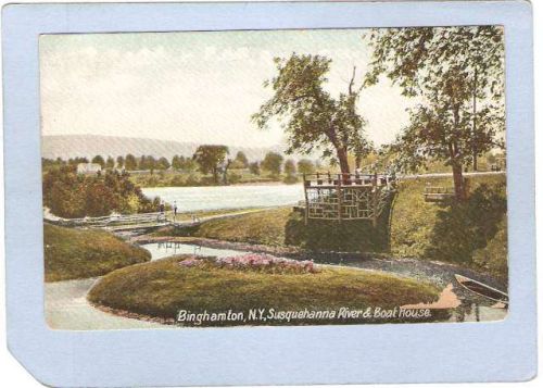 New York Binghamton Susquehanna River & Boat House ny_box2~505