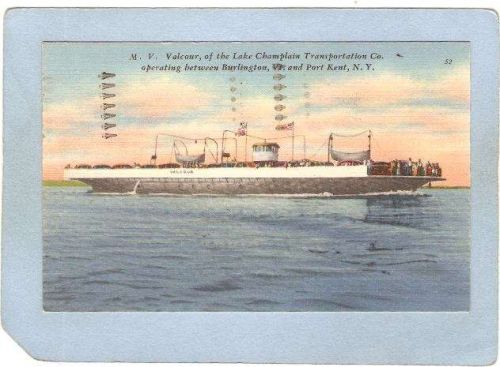 New York Port Kent M V Valcour Of The Lake Champlain Transporttation Co Op~1390