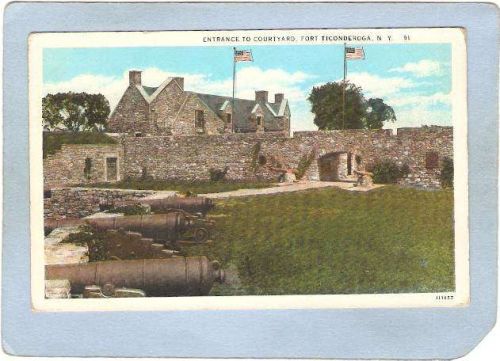 New York Fort Ticonderoga Entrance To Courtyard ny_box5~1593
