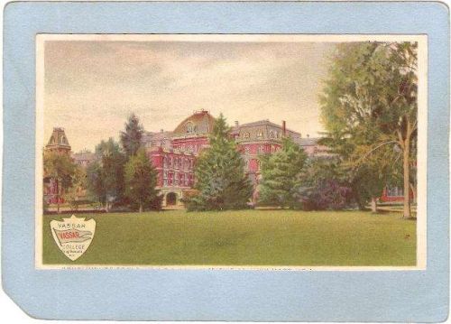 New York Poughkeepsie Vassar College w/Ad On Back Lidia E Pinkham's Vegeta~2921