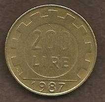 Italy 200 Lire1987 ~ Beautiful Coin!