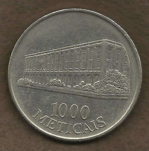 Mocambique 1000 Meticais 1994 Large Coin Rare