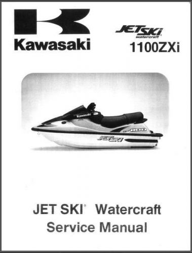 96-02 Kawasaki 1100ZXi Jet Ski Service Repair Manual CD - JetSki 1100 ZXi