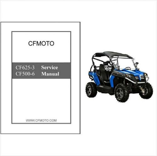 CFMoto Z6 Terracross CF625-3 / Z5 EFI CF500-6 ATV Service Repair Manual CD