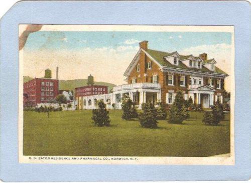 New York Norwich R D Eaton Residence & Pharmical Co ny_box3~1123