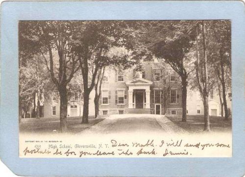 New York Gloversville High School Undivided Back ny_box5~2007